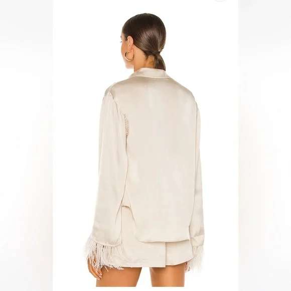 NWT The Michelle Blouse in Ivory from L'Academie at REVOLVE size small in ivory - Picture 4 of 5